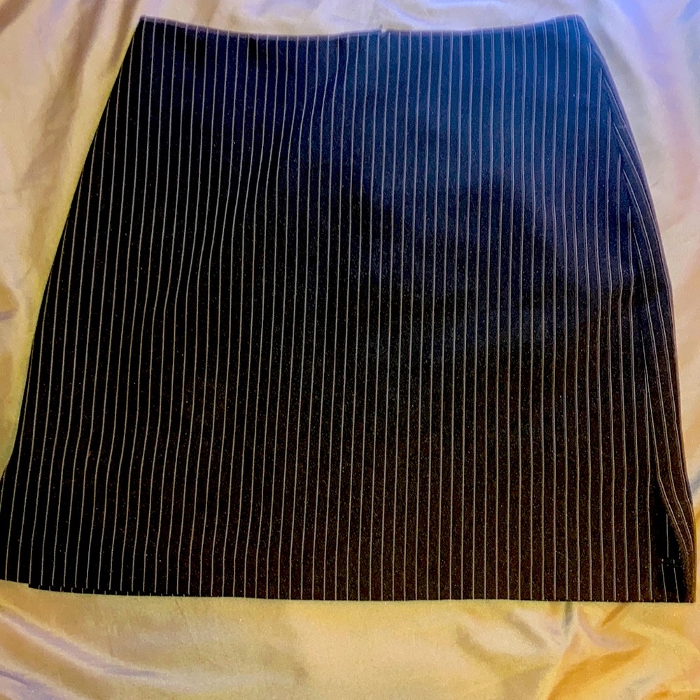 Black striped mini skirt star city